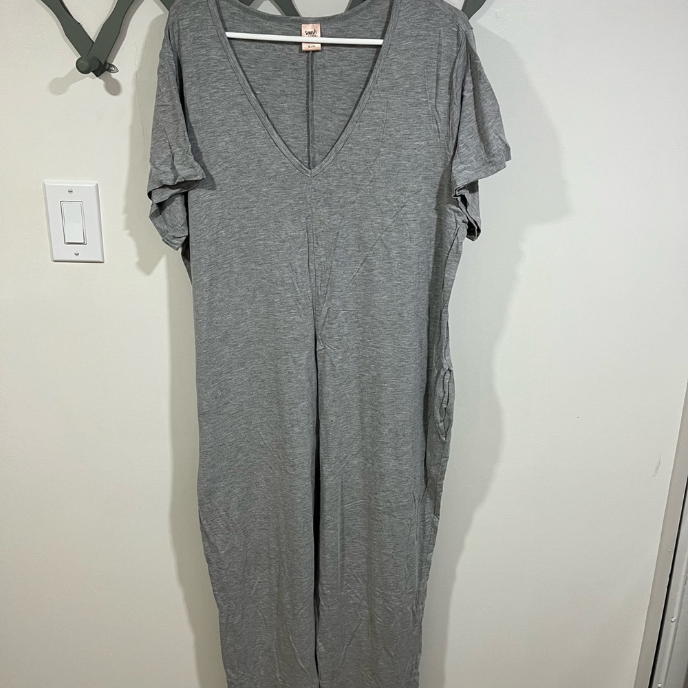 Smash + Tess Gray Pajama Jumpsuit
